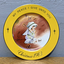 Eve Rockwell Collector Plate Christmas 1983 Limited Edition 