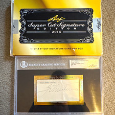 Leaf 2015 Super Cut Signature Edition George Eastman Cut Auto M1 BGS picture