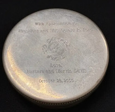 Gerald Ford Presidential Presentation Tiffany & Co Pewter Box Marvin Davis 2000 picture