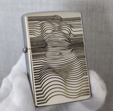 Sexy Female Body Optical Illusion Silver Zippo Lighter In A New Box picture
