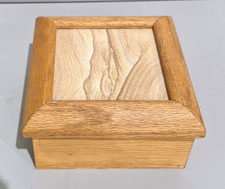Vintage Sandstone Wooden Trinket Box Desert Sandscapes 1982 Tribal 5.4