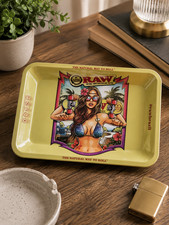 Premium Rolling Tray Ash Tray RAW 7.09 x 4.92 in picture