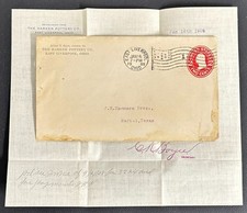 1909 The Harker Pottery Co East Liverpool OH Cover & Letterhead picture