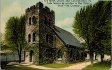 Postcard Old Gulph Church near Conshohocken Pennsylvania PA Max Adler 1909  2579 picture