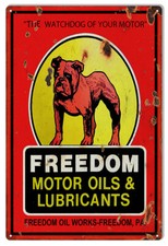 FREEDOM MOTOR OILS LUBRICANTS DOG 18
