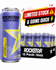 Rockstar Recovery Berryade Energy Drink 16oz 12 Pack 160mg Caffeine Electrolytes picture