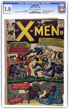 Uncanny X-Men #9 CGC 1.0 1965 0159628017 1st Avengers/X-Men crossover picture