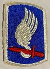 173rd INFANTRY BRIGADE PATCH US ARMY 1960s Vintage Cut Edge (217) picture