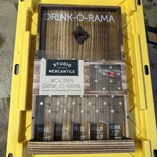 New Drink o Rama Bottle Opener Wooden Hanging Shot Plinko Party Game picture