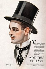 1920s Arrow Collars Vintage Ad Poster🗞️ 16x24” Premium 💎 Art Print picture