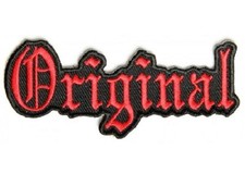 ORIGINAL RED EMBROIDERED IRON ON PATCH **FREE SHIPPING** picture