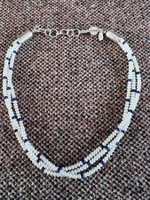 Navajo artist Artie Yellowhorse fresh water pearls and lapis and silver necklace picture