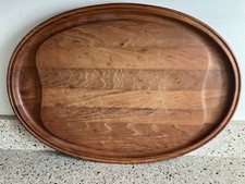 Vintage Mid-Century Modern Henning Koppel Georg Jensen Teak Appetizer Tray LARGE picture