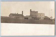 Tripoli Iowa IA Postcard RPPC Photo Ice Creamery Canning Factory c1910's Antique picture