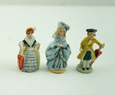 Lot of 3 Antique German Porcelain Miniature Figurines 2