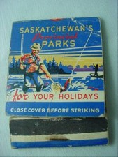 Saskatchewan's Provincial Parks Fishing Scene For Your Holidays Matchbook picture