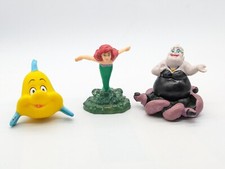 Lot of 3 Disney Applause Little Mermaid Ursula Flounder Figures picture