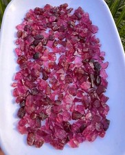 500 Grams Rhodolite Garnet Gemmy Crystals Having Nice Colour & Size From Africa. picture