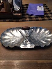 Vintage Double Sided  Aluminum Handled Dish Tray picture