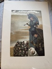 Columbian Exposition 1893 Original Print ON THE SEA-SHORE Albert Aublet 16 x 11 picture