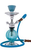 11 Inch Inhale®️Mini Pumpkin Small Hookah With A Glass Vase  In A Box AQUA COLOR picture