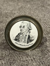 Circa 1780’s - 1790’s George Washington Battersea Curtain Tie Back picture