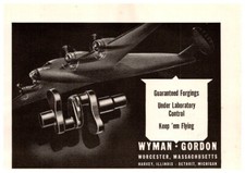 1942 Wyman-Gordon Forgings Vintage WW2 Print Ad picture