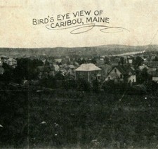 Birds Eye View of Caribou Maine Maine ME 1900s UDB Postcard UNP picture