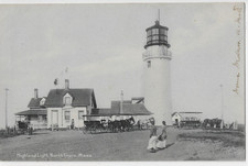 HIGHLAND LIGHT NORTH TRURO, MASS, CAPE COD MA pre 1907 Rotograph Co. Pbl. picture