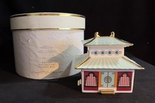 Lenox Porcelain China Treasures Asian Empire Collection Pagoda Trinket Box picture