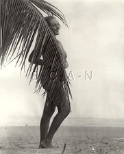 Original Vintage 1936 Large Photo- Semi Nude- Hidden Beauty- Miami Beach FL  picture