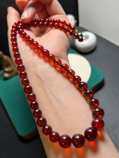 Natural  European vintage natural blood amber necklace picture