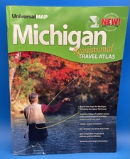 Michigan Recreation Travel Atlas First Edition 2009 Universal Map 158 pages picture