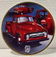 1956 Ford F100 Truck Small 4” Collectors Plate Pickup Display Gone When Gone picture