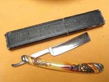 rare Hibberd Spencer & Bartlett straight razor with original box vintage razor picture