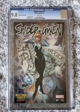 SPIDER-GWEN #1 CGC 9.8 wp. Marvel 2015 *Midtown Comics * J. Scott Campbell Cover picture