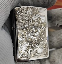 Horsemen of the Apocalypse Flip Top Gothic Skull Zippo Lighter In A New Box picture