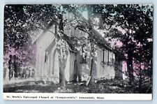 Annandale Minnesota MN Postcard St. Mark's Episcopal Chapel Longsworth's c1910 picture