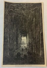 1886 magazine engraving~ GORGE OF THE TUNKINI Peru picture