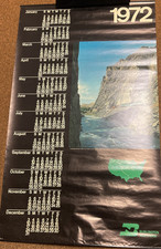 Large 1972 Burlington Northern Railroad Calendar Wyoming Wind River Canyon  picture