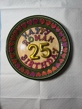 Plate with a 