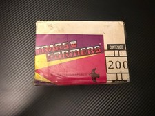 1985 REYAUCA TRANSFORMERS SEALED UNOPENED STICKER BOX- VENEZUELA VERY RARE  picture