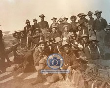 BUFFALO AFRICAN AMERICAN SOLDIERS AMERICAN FRONTIER HISTORICAL 8X10 PHOTO picture
