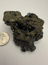 Natural Green Epidote Crystals Gemstone Specimen 165g Raw Mineral Pakistan G135 picture