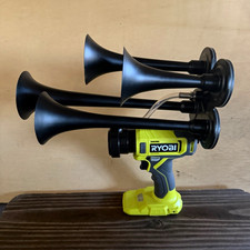 New. Ryobi 18volt Cordless 4-Trumpet Air Horn picture