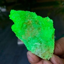 24G Natural hyalite opal quartz  crystal fluorescent specimen /Namibia picture