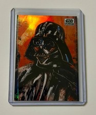 DARTH VADER Refractor #9 George Pratt CardArt 2021 Topps Chrome Star Wars Galaxy picture
