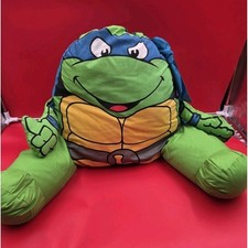 Vintage 1991 Teenage Mutant Ninja Turtles Propup Pillow Leonardo KAPLAN Rare picture