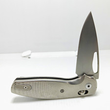 TRM BULLDOG 20CV Drop Point Pocketknife, Titanium Handle, Liner Lock, Clip picture