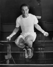 British Boxing Champion Alex Buxton Training In London 1955 Old Photo picture
